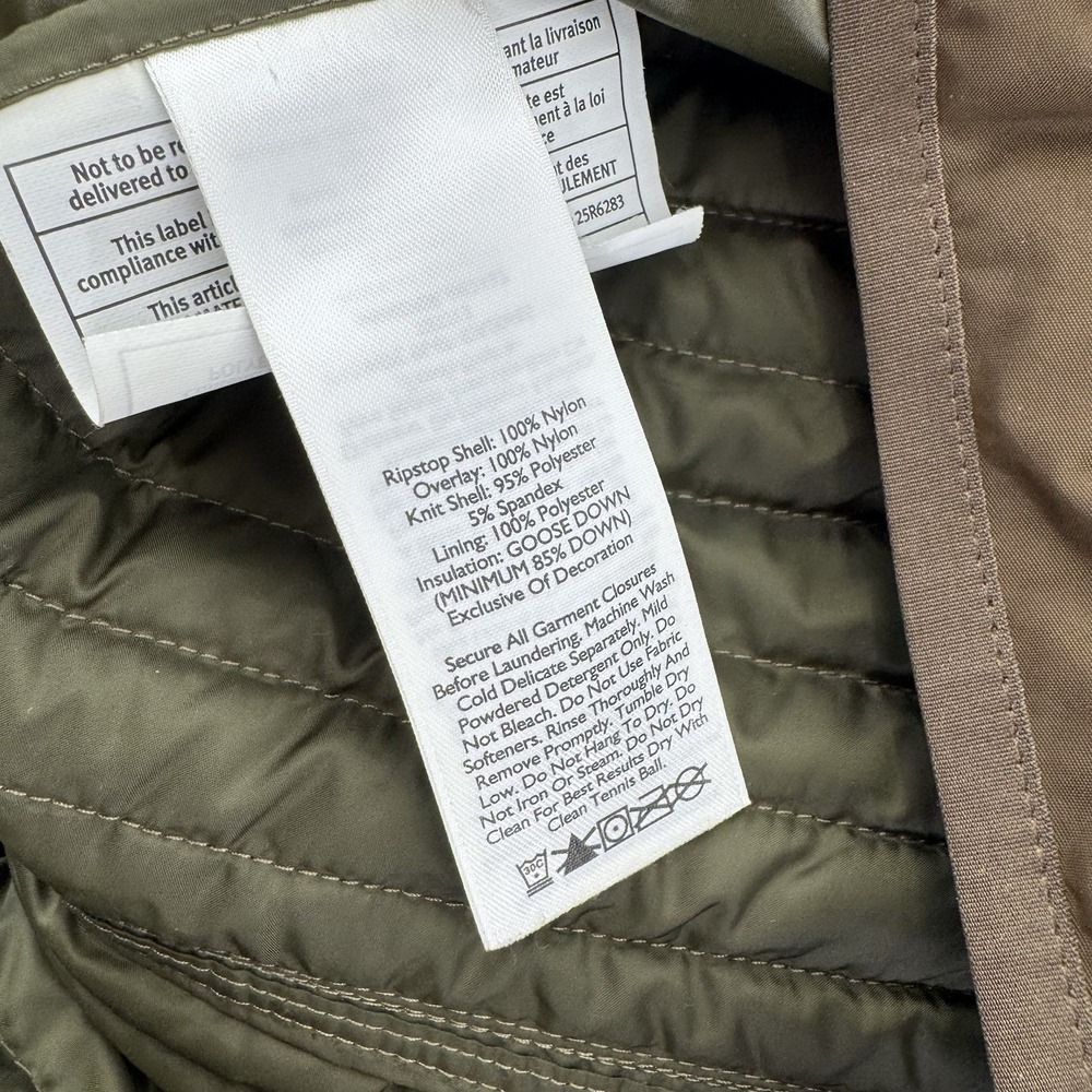 Eddie Bauer‎ Sportshop Womens Vest Size M Green Brown Hunting Stormdown 700 - Picture 9 of 13